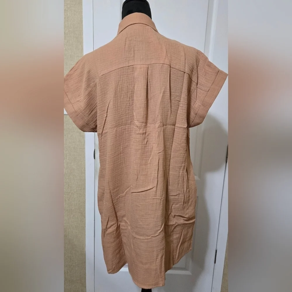 EASEL Embroidered Shirt Dress #484-489 - Picture 10 of 12